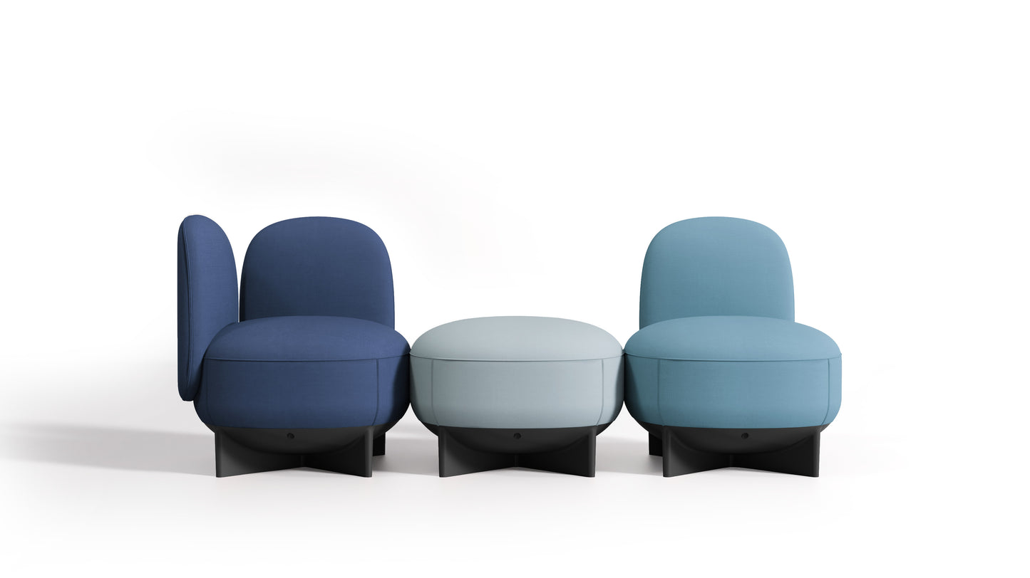 Pouf To-Go Beackrest di Gaber