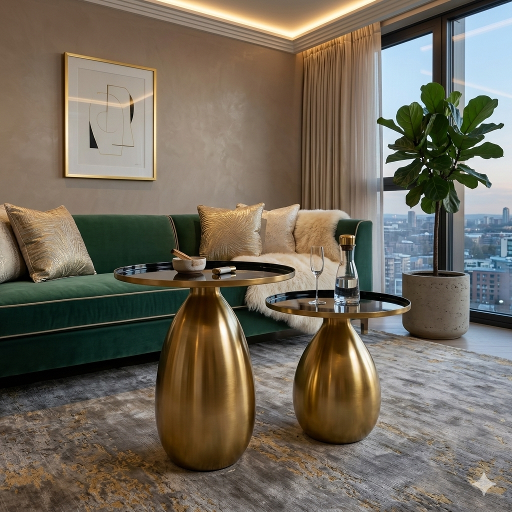Golden Side Table
